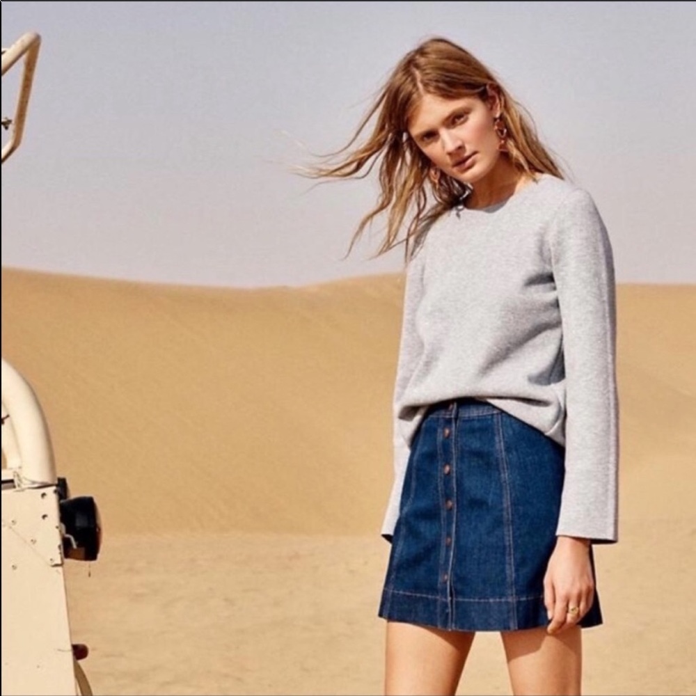 Madewell Lace Up Sweater Size Small